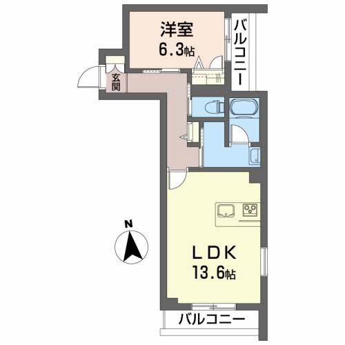 セレナヴィラ中通301-2