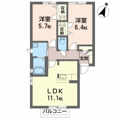 トワ　ヴェールＢ 201号-14