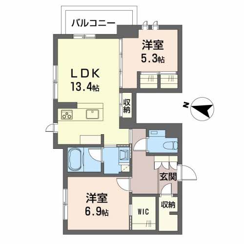 Ｐｒｏｍｅｎａｄｅ上杉 301号-15