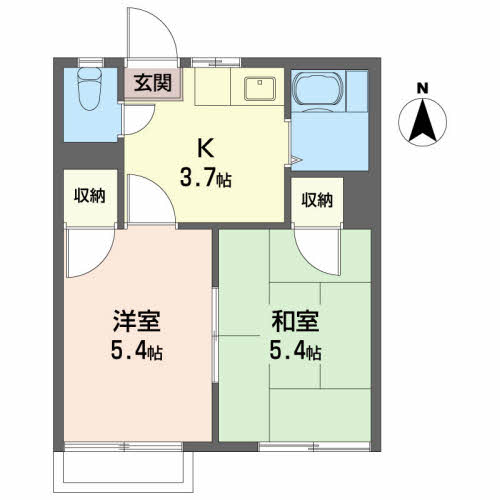 朝日ヶ丘ハイツ　Ｄ101-2