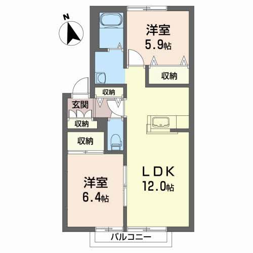 グリーンヒルズＢ203-2