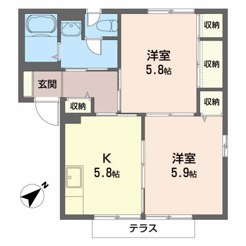 カーサ湊高台 102号-15